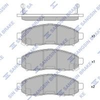 SP1460B Hi-Q Комплект гальмівних колодок дисковий гальм