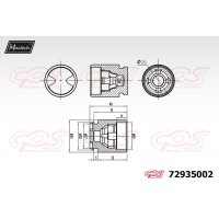72935002 MAXTECH Поршень корпус скоби гальма