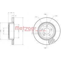 6110345 METZGER Гальмівний диск