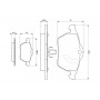 0 986 424 360 BOSCH Комплект гальмівних колодок дисковий гальм