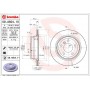 09.A604.11 BREMBO Гальмівний диск