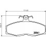 8DB 355 005-941 HELLA PAGID Комплект гальмівних колодок дисковий гальм