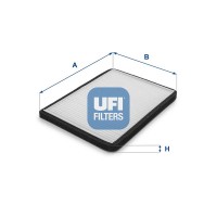 53.083.00 UFI Фільтр повітря у внутрішньому просторі