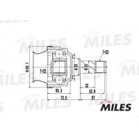 GA10053 MILES Шарнирный комплект, Привідний вал