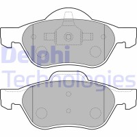LP1714 DELPHI Комплект гальмівних колодок дисковий гальм