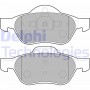 LP1714 DELPHI Комплект гальмівних колодок дисковий гальм