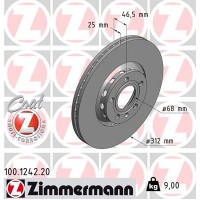 100.1242.20 ZIMMERMANN Гальмівний диск