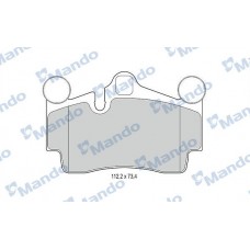 MBF015374 MANDO КомплеК т гальмівних колодок, дискове гальмо
