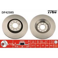 DF4258S TRW Гальмівний диск