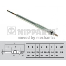 N5710304 NIPPARTS Свічка розжарювання