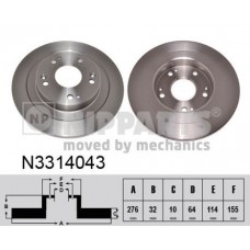 N3314043 NIPPARTS Гальмівний диск