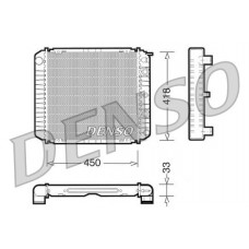 DRM33005 DENSO Радіатор охолодження двигуна