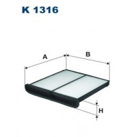 K 1316 FILTRON Фільтр повітря у внутрішньому просторі