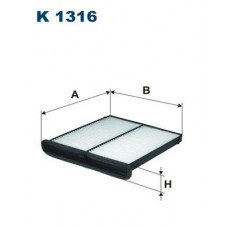 K 1316 FILTRON Фільтр повітря у внутрішньому просторі