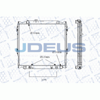 M-0280990 JDEUS Радіатор охолодження двигуна