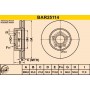 BAR25114 BARUM Гальмівний диск