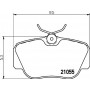 8DB 355 006-181 HELLA Комплект гальмівних колодок дисковий гальм