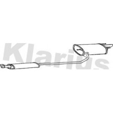 270467 KLARIUS Глушник вихлопних газів кінцевий