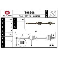 T98308 EAI Привідний вал