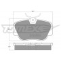 TX 10-38 TOMEX Brakes Комплект гальмівних колодок дисковий гальм