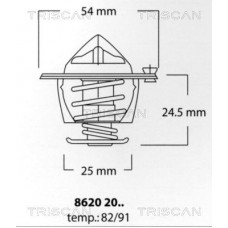 8620 2091 TRISCAN Термостат охолоджувальна рідина