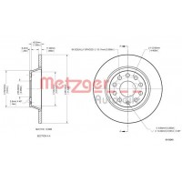 6110046 METZGER Гальмівний диск
