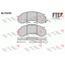 BL1347A3 FTE Комплект гальмівних колодок дисковий гальм