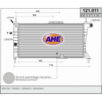 121.011 AHE Радіатор охолодження двигуна