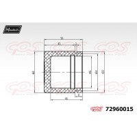 72960015 MAXTECH Поршень корпус скоби гальма