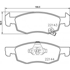 FK20052 KAISHIN Комплект гальмівних колодок дисковий гальм