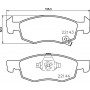 FK20052 KAISHIN Комплект гальмівних колодок дисковий гальм