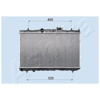 RDA333030 ASHIKA Радіатор охолодження двигуна