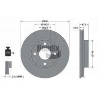 BDS1782 BENDIX Braking Гальмівний диск