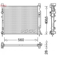 DRM23037 DENSO Радіатор охолодження двигуна