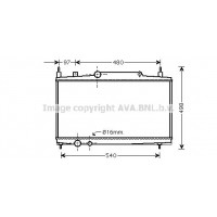 PEA2230 AVA QUALITY COOLING Радіатор охолодження двигуна