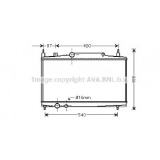 PE2230 AVA QUALITY COOLING Радіатор охолодження двигуна