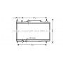 PEA2230 AVA QUALITY COOLING Радіатор охолодження двигуна
