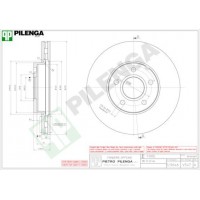 V547 PILENGA Гальмівний диск