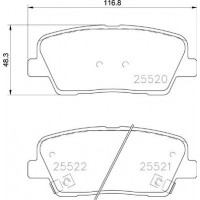 P 30 104 BREMBO Комплект гальмівних колодок дисковий гальм