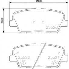 P 30 104 BREMBO Комплект гальмівних колодок дисковий гальм