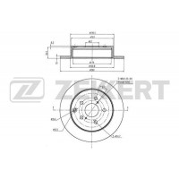 BS-5858B ZEKKERT Гальмівний диск