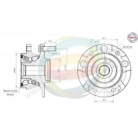 70-090052 MULTIPARTS Комплект підшипника ступиці колеса