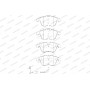WBP24333A WAGNER Комплект гальмівних колодок дисковий гальм