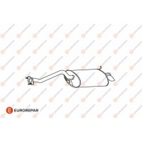 E12804N EUROREPAR Глушник вихлопних газів кінцевий