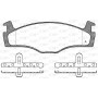 BPA0171.00 OPEN PARTS Комплект гальмівних колодок дисковий гальм