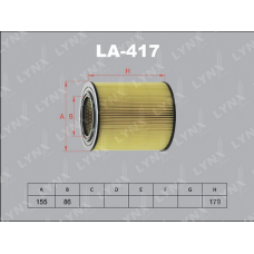 Повітряний фільтр LYNXauto LA-417