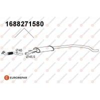 1688271580 EUROREPAR Предглушник вихлопних газів