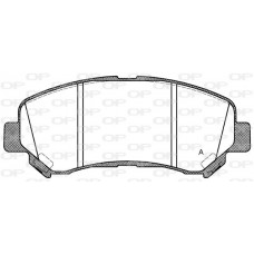 BPA1318.00 OPEN PARTS Комплект гальмівних колодок дисковий гальм