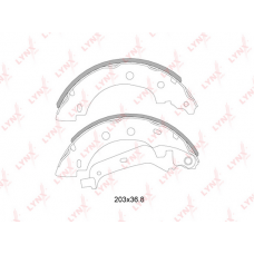 BS-6302 LYNXauto Комплект гальмівних колодок