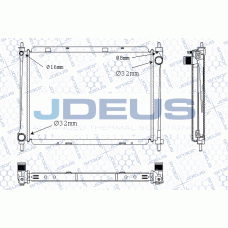 M-0190860 JDEUS Радіатор охолодження двигуна